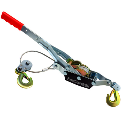 Лебёдка ручная рычажная 3 т. со стальным тросом 5,1 мм. 3,3 м, 2 крюка