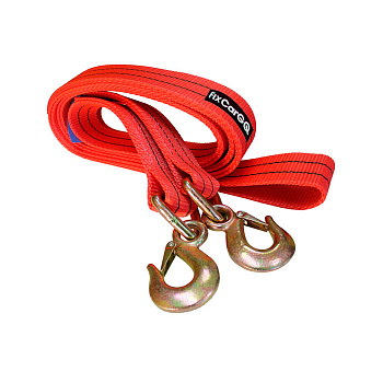 Трос буксировочный с крюками, 60 мм, 10 т, 4 м.
